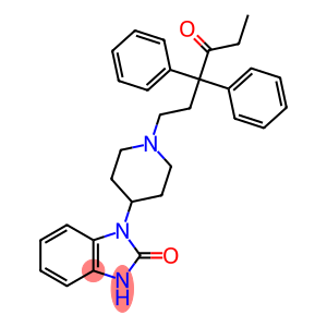 1-(3,3-Diphenyl-4-oxohexyl)-4-(2-oxo-1-benzimidazolinyl)piperidine