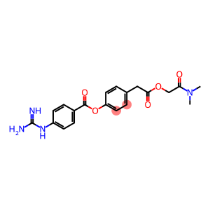 2-(Dimethylamino)-2-oxoethyl 4-(4-guanidinobenzoyloxy)phenylacetate
