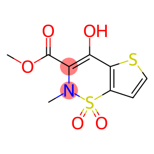 methy1 2-methyl-4-hydroxy-2H-thieno[2,3-e]-1,2-thiazine-3-carboxylatelate-1,1-dioxide