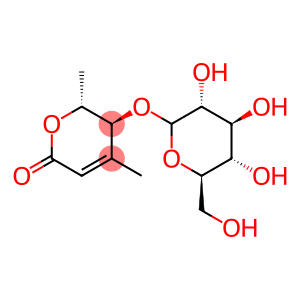 (5S,6R)-5-(β-D-Glucopyranosyloxy)-5,6-dihydro-4,6-dimethyl-2H-pyran-2-one