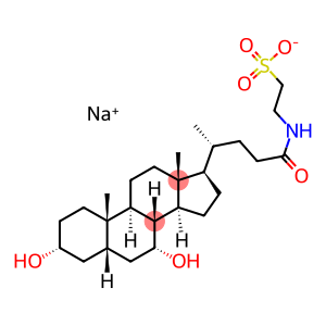 Sodium taurochenodeoxycholate,2-([3α,7α-Dihydroxy-24-oxo-5β-cholan-24-yl]amino)ethanesulfonic acid sodium salt, 3α,7α-Dihydroxy-5β-cholan-24-oic acid N-(2-sulfoethyl)amide sodium salt, Taurochenodeoxy