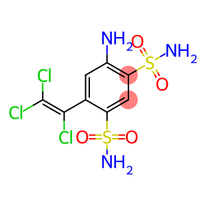 4-Amino-6-(trichloroethenyl)-1,3-benzenedisulfonamide