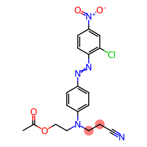 4-(2-Chloro-4-nitrophenylazo)-N-(.beta.-acetoxyethyl)-N-(.beta.-cyanoethyl)aniline