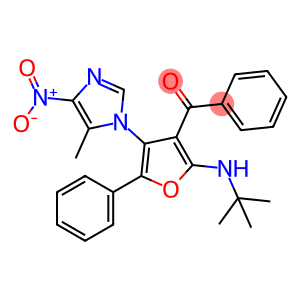Methanone,  [2-[(1,1-dimethylethyl)amino]-4-(5-methyl-4-nitro-1H-imidazol-1-yl)-5-phenyl-3-furanyl]phenyl-