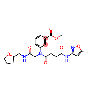 Benzoic acid, 3-[[4-[(5-methyl-3-isoxazolyl)amino]-1,4-dioxobutyl][2-oxo-2-[[(tetrahydro-2-furanyl)methyl]amino]ethyl]amino]-, methyl ester (9CI)
