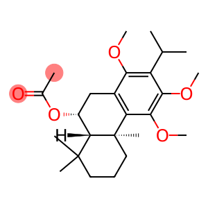 (4bS,8aβ,9α)-4b,5,6,7,8,8a,9,10-Octahydro-1,3,4-trimethoxy-4bα,8,8-trimethyl-2-isopropyl-9-phenanthrenol acetate
