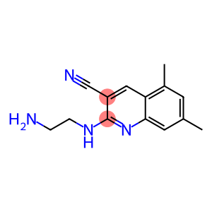3-Quinolinecarbonitrile,2-[(2-aminoethyl)amino]-5,7-dimethyl-(9CI)