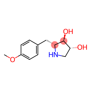 3,4-Pyrrolidinediol, 2-[(4-methoxyphenyl)methyl]-, (2R,3R,4R)-rel-