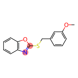 Benzoxazole, 2-[[(3-methoxyphenyl)methyl]thio]- (9CI)