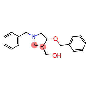 3-Pyrrolidinemethanol, 4-(phenylmethoxy)-1-(phenylmethyl)-, (3R,4R)-