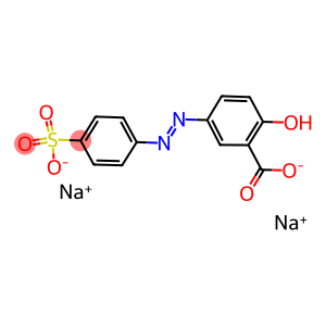 disodium 5-(p-sulphophenylazo)salicylate