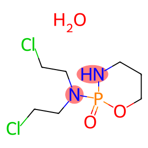Bis(2-chloroethyl)phosphoramide cyclic propanolamide ester monohydrate