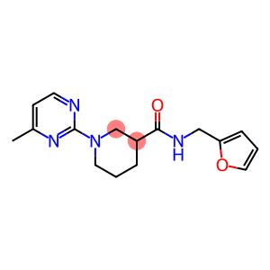 3-Piperidinecarboxamide, N-(2-furanylmethyl)-1-(4-methyl-2-pyrimidinyl)-
