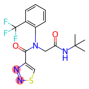 1,2,3-Thiadiazole-4-carboxamide,N-[2-[(1,1-dimethylethyl)amino]-2-oxoethyl]-N-[2-(trifluoromethyl)phenyl]-(9CI)