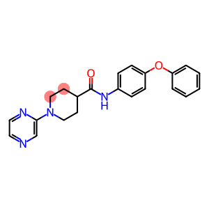 4-Piperidinecarboxamide,N-(4-phenoxyphenyl)-1-pyrazinyl-(9CI)
