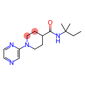 4-Piperidinecarboxamide,N-(1,1-dimethylpropyl)-1-pyrazinyl-(9CI)