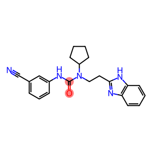 Urea, N-[2-(1H-benzimidazol-2-yl)ethyl]-N-(3-cyanophenyl)-N-cyclopentyl- (9CI)