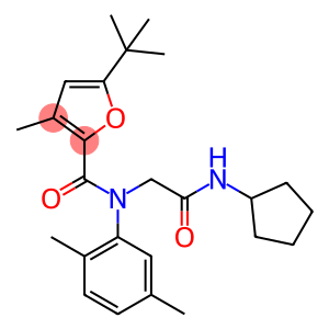 2-Furancarboxamide,N-[2-(cyclopentylamino)-2-oxoethyl]-5-(1,1-dimethylethyl)-N-(2,5-dimethylphenyl)-3-methyl-(9CI)