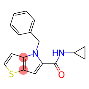 4H-Thieno[3,2-b]pyrrole-5-carboxamide,N-cyclopropyl-4-(phenylmethyl)-(9CI)