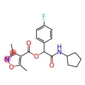 4-Isoxazolecarboxylicacid,3,5-dimethyl-,2-(cyclopentylamino)-1-(4-fluorophenyl)-2-oxoethylester(9CI)