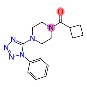Piperazine, 1-(cyclobutylcarbonyl)-4-(1-phenyl-1H-tetrazol-5-yl)- (9CI)