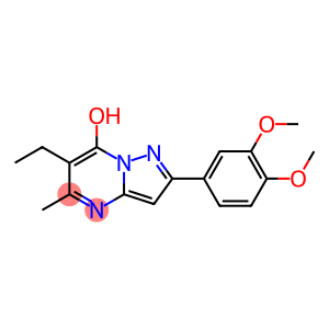 Pyrazolo[1,5-a]pyrimidin-7-ol, 2-(3,4-dimethoxyphenyl)-6-ethyl-5-methyl- (9CI)