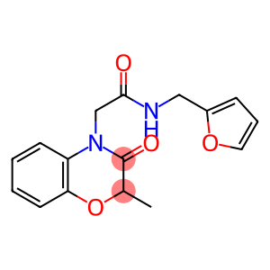 4H-1,4-Benzoxazine-4-acetamide, N-(2-furanylmethyl)-2,3-dihydro-2-methyl-3-oxo-