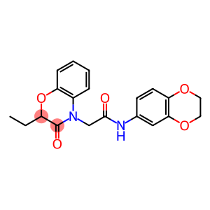 4H-1,4-Benzoxazine-4-acetamide,N-(2,3-dihydro-1,4-benzodioxin-6-yl)-2-ethyl-2,3-dihydro-3-oxo-(9CI)