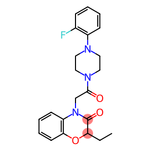Piperazine, 1-[(2-ethyl-2,3-dihydro-3-oxo-4H-1,4-benzoxazin-4-yl)acetyl]-4-(2-fluorophenyl)- (9CI)