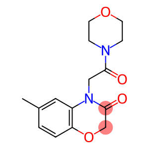 Morpholine, 4-[(2,3-dihydro-6-methyl-3-oxo-4H-1,4-benzoxazin-4-yl)acetyl]- (9CI)