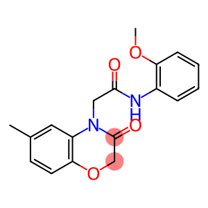 4H-1,4-Benzoxazine-4-acetamide,2,3-dihydro-N-(2-methoxyphenyl)-6-methyl-3-oxo-(9CI)
