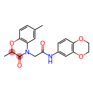 4H-1,4-Benzoxazine-4-acetamide,N-(2,3-dihydro-1,4-benzodioxin-6-yl)-2,3-dihydro-2,6-dimethyl-3-oxo-(9CI)