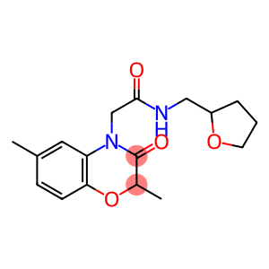 4H-1,4-Benzoxazine-4-acetamide, 2,3-dihydro-2,6-dimethyl-3-oxo-N-[(tetrahydro-2-furanyl)methyl]-