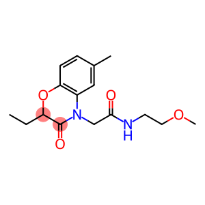 4H-1,4-Benzoxazine-4-acetamide, 2-ethyl-2,3-dihydro-N-(2-methoxyethyl)-6-methyl-3-oxo-
