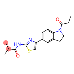Propanamide, N-[4-[2,3-dihydro-1-(1-oxopropyl)-1H-indol-5-yl]-2-thiazolyl]-2-methyl- (9CI)