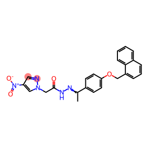 1H-Pyrazole-1-acetic acid, 4-nitro-, 2-[1-[4-(1-naphthalenylmethoxy)phenyl]ethylidene]hydrazide