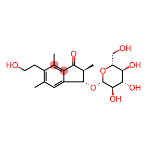 (2S,3S)-2,3-Dihydro-3-(β-D-glucopyranosyloxy)-6-(2-hydroxyethyl)-2,5,7-trimethyl-1H-indene-1-one