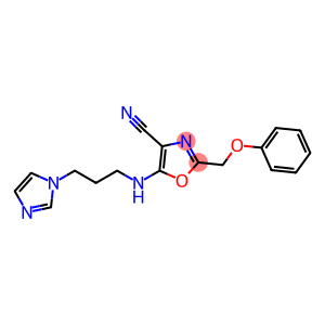 5-{[3-(1H-imidazol-1-yl)propyl]amino}-2-(phenoxymethyl)-1,3-oxazole-4-carbonitrile