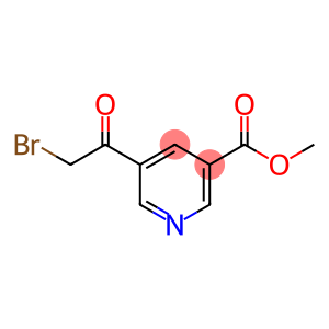 3-Pyridinecarboxylic acid, 5-(2-bromoacetyl)-, methyl ester