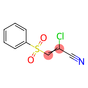 2-Chloro-3-(phenylsulfonyl)propenenitrile