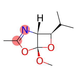 4,6-Dioxa-2-azabicyclo[3.2.0]hept-2-ene,5-methoxy-3-methyl-7-(1-methylethyl)-,(1R,5S,7R)-rel-