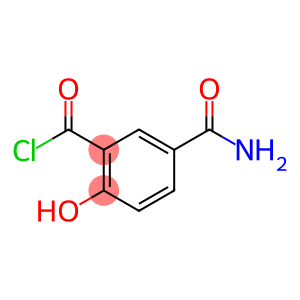Benzoyl chloride, 5-(aminocarbonyl)-2-hydroxy- (9CI)