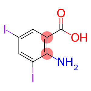 Benzoic acid, 2-amino-3,5-diiodo-
