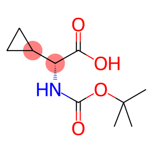 Cyclopropaneaceticacid, a-[[(1,1-dimethylethoxy)carbonyl]amino]-,(aR)-