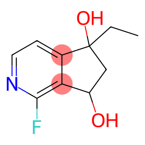 5H-Cyclopenta[c]pyridine-5,7-diol,5-ethyl-1-fluoro-6,7-dihydro-(9CI)