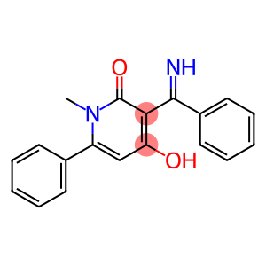 4-hydroxy-3-(α-iminobenzyl)-1-methyl-6-phenylpyridin-2(1h)-one