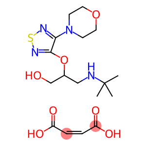 (2RS)-3-[(1,1-Dimethylethyl)amino]-2-[[4-(morpholin-4-yl)-1,2,5-thiadiazol-3-yl]oxy]propan-1-ol Maleate Salt