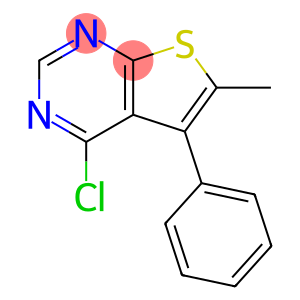4-chloro-6-methyl-5-phenylthieno[2,3-d]pyrimidine