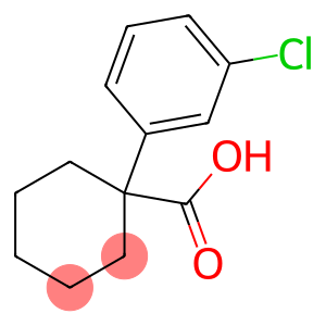 Cyclohexanecarboxylic acid, 1-(3-chlorophenyl)-