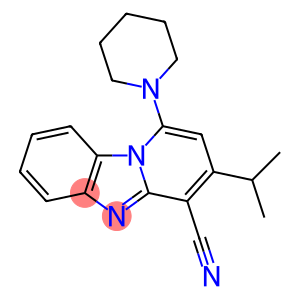 3-isopropyl-1-(piperidin-1-yl)benzo[4,5]imidazo[1,2-a]pyridine-4-carbonitrile